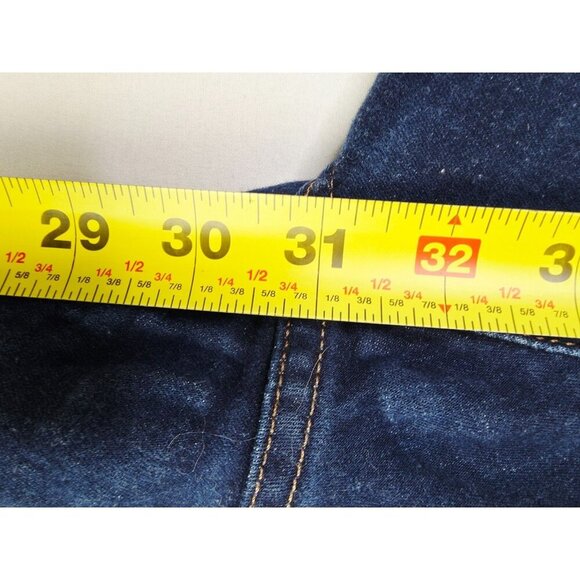 Levi's Size 32X31 Womens Curvy Boot Blue Denim 5 Pocket Logo Tag Jeans - Picture 10 of 14